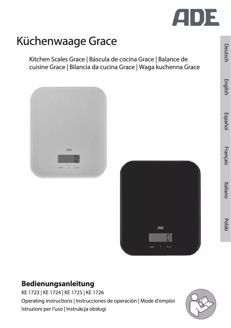 Imagen de la primera página del manual del dispositivo Grace KE 1725
