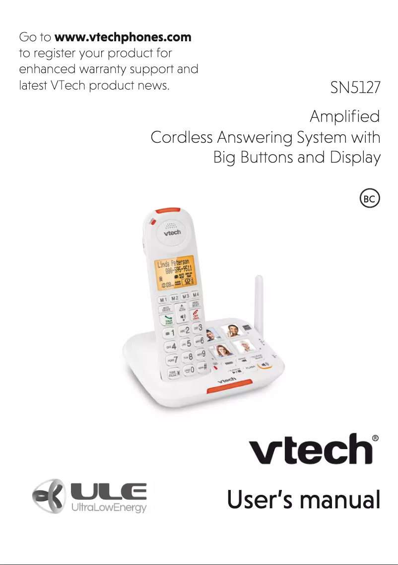 Página 1 del manual Manual de usuario Vtech SN5127