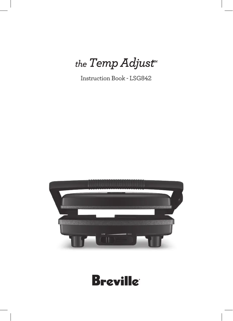 Página 1 del manual Manual de usuario Breville the Temp Adjust LSG842