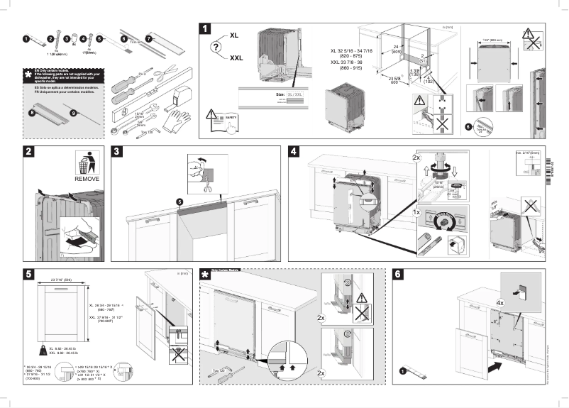 Página 1 del manual Guía de instalación Asko DFI564.U