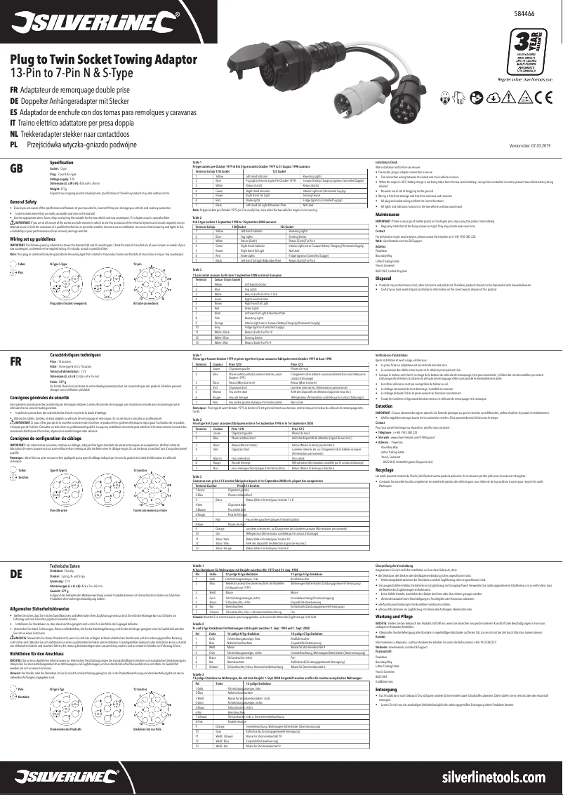 Página 1 del manual Manual de usuario Silverline 584466