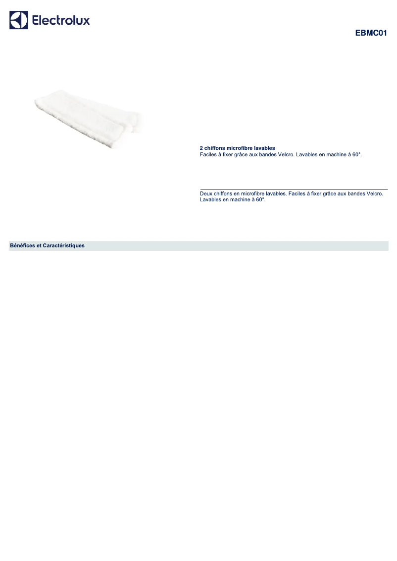 Página 1 del manual Manual de usuario Electrolux EBMC01