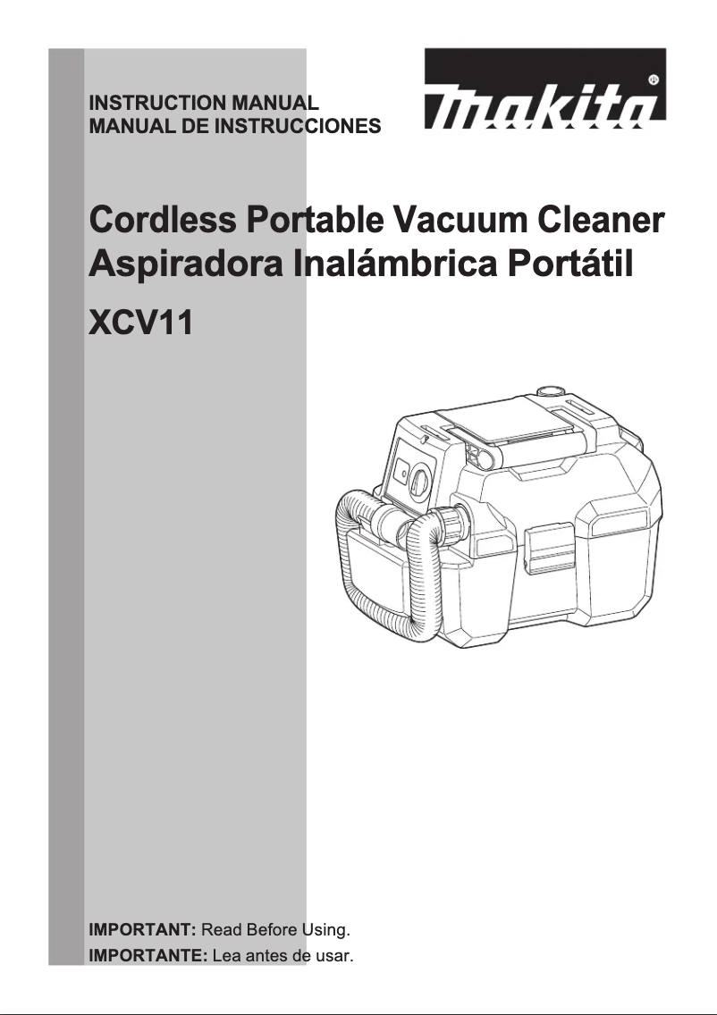 Imagen de la primera página del manual del dispositivo XCV11T