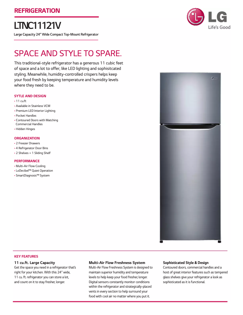 Página nº 1 - Ficha técnica LG LTNC11121