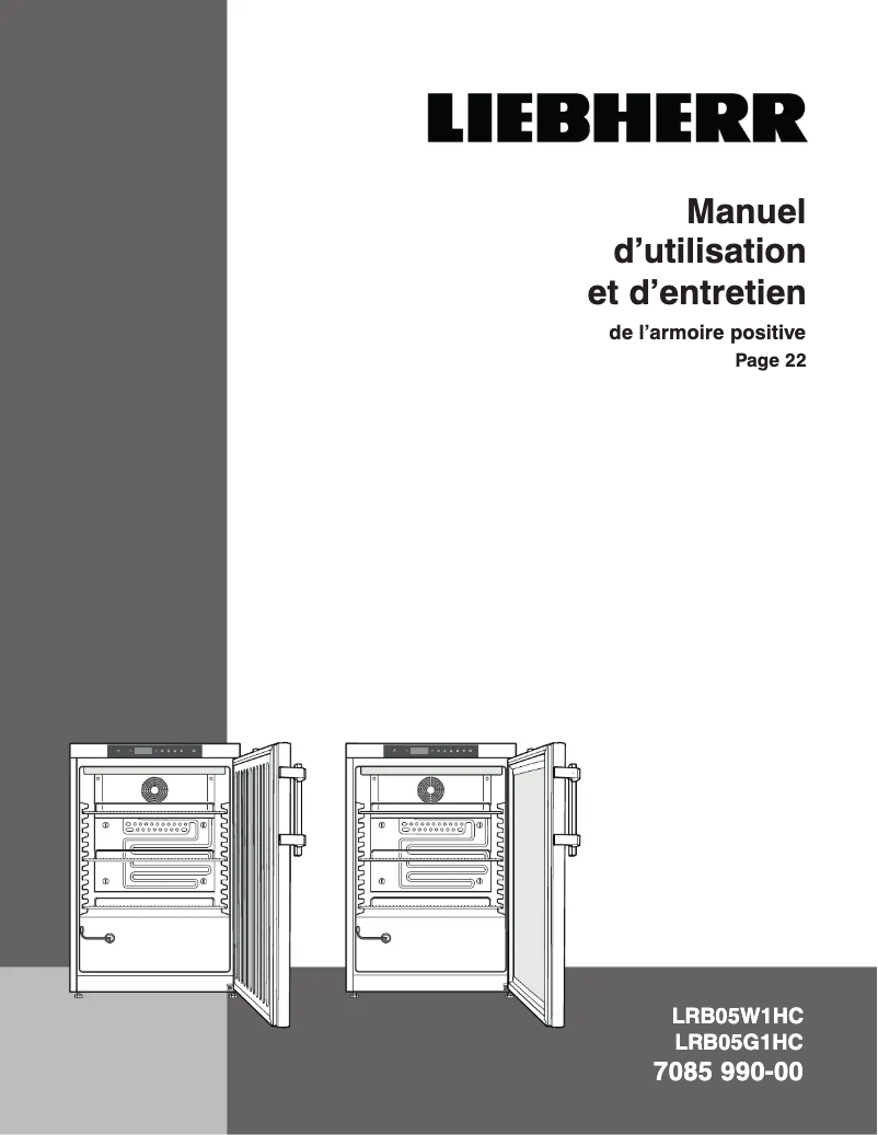 Página 1 del manual Manual de usuario Liebherr LKUV 1610