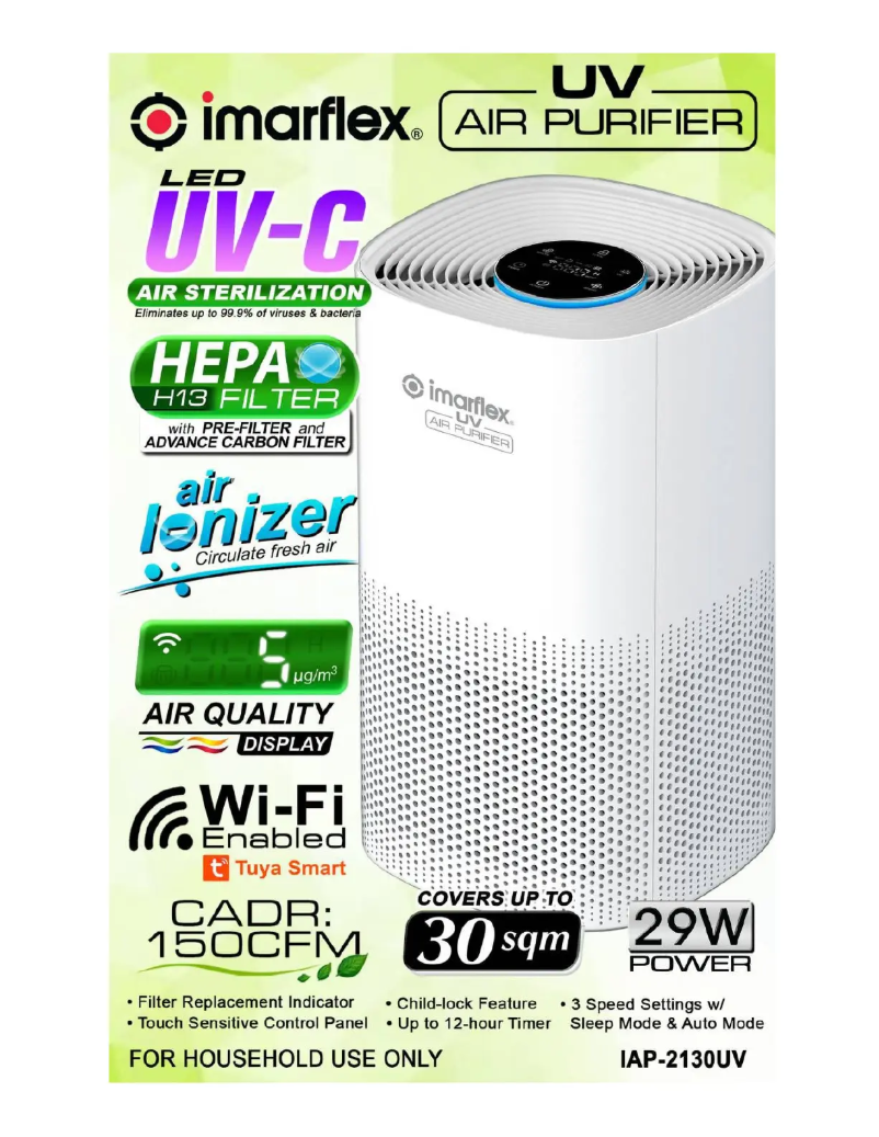 Imagen de la primera página del manual del dispositivo IAP-2130UV