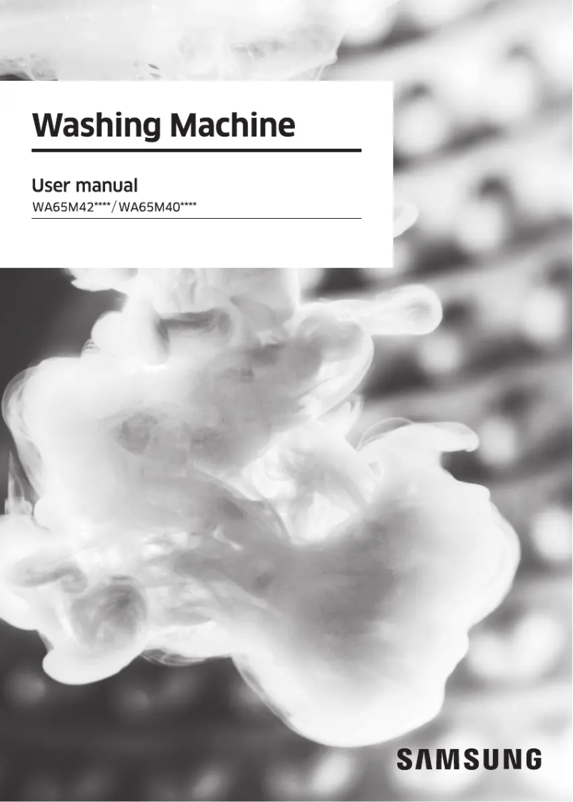 Página 1 del manual Manual de usuario Samsung WA65M4206HV