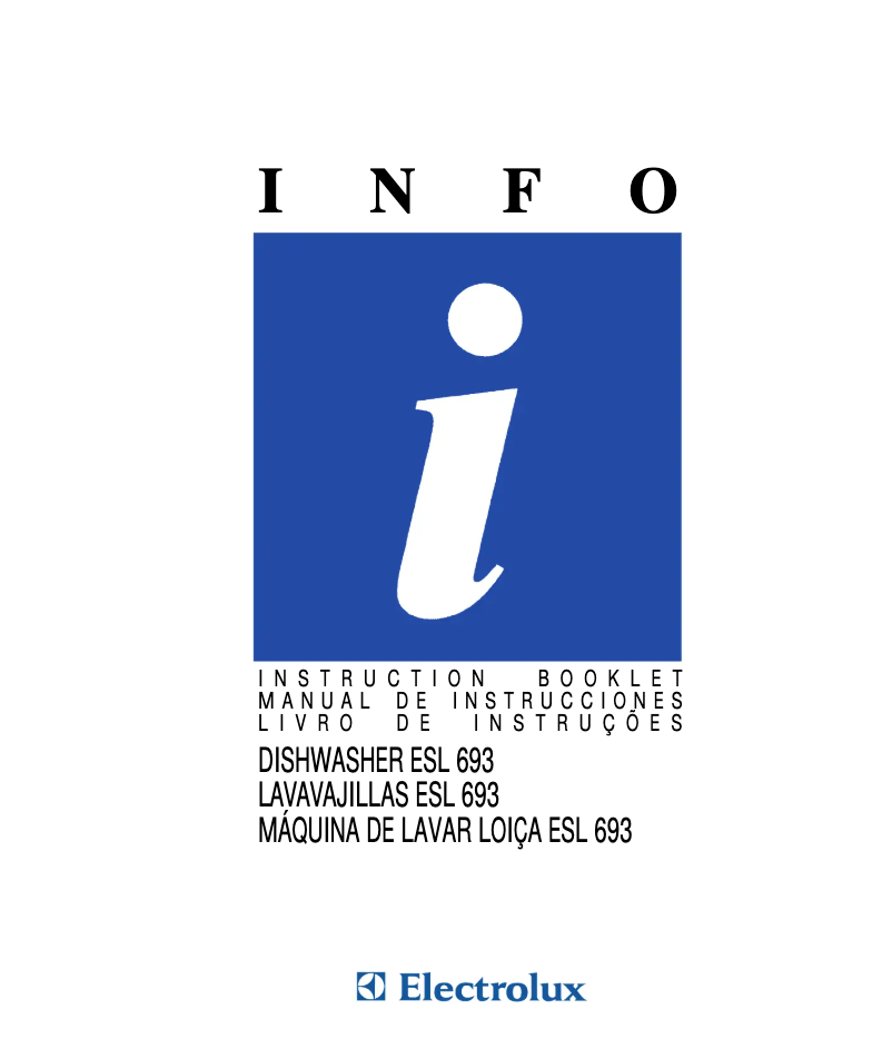 Página 1 del manual Manual de usuario Electrolux ESL693