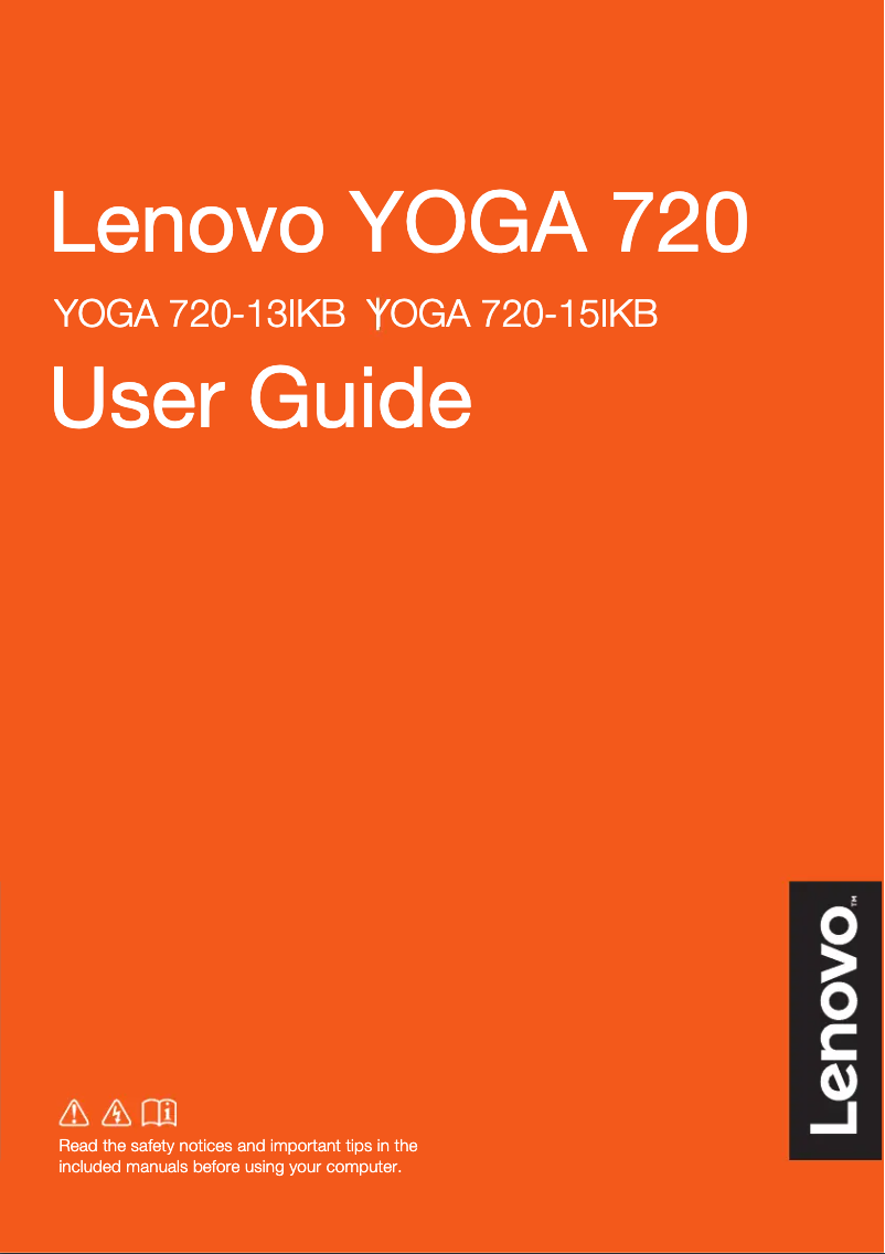 Imagen de la primera página del manual del dispositivo Yoga 720