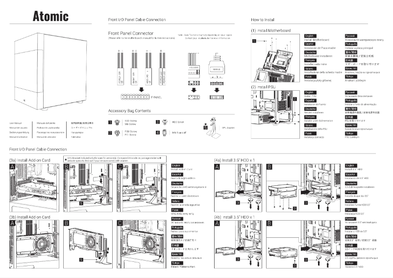 Imagen de la primera página del manual del dispositivo Atomic