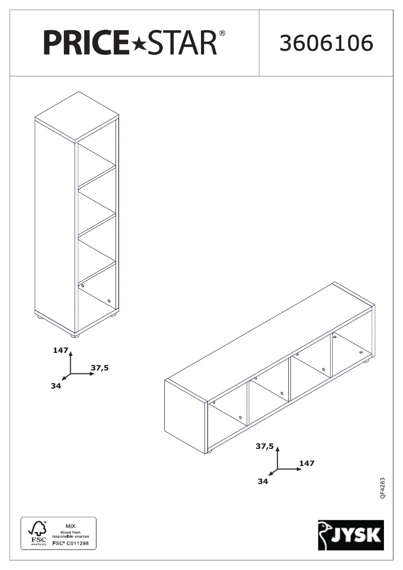 Imagen de la primera página del manual del dispositivo Haldager (38x147x34)