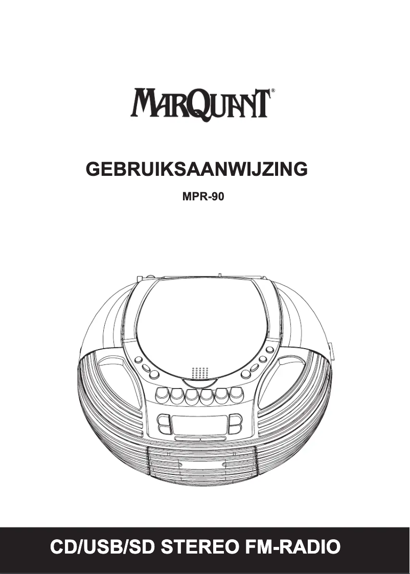 Página nº 1 - Manual de usuario Marquant MPR-90