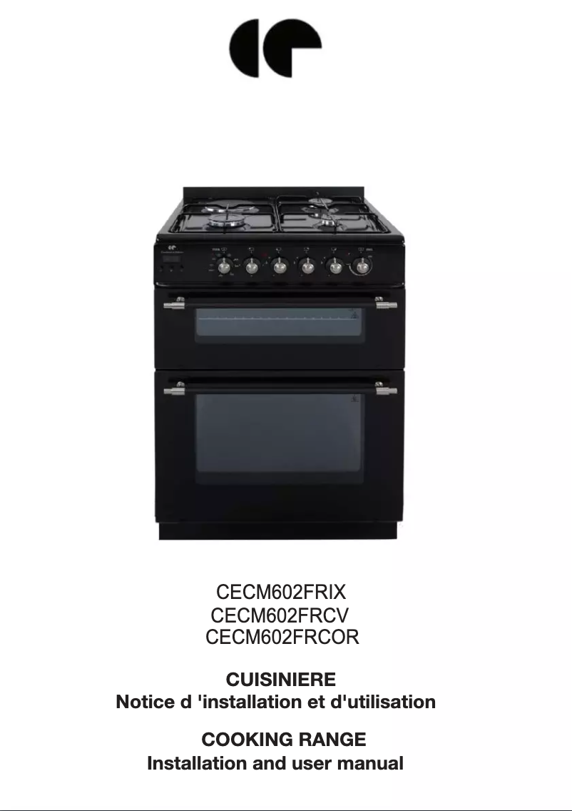 Página 1 del manual Manual de usuario Continental Edison CECM602FRIX