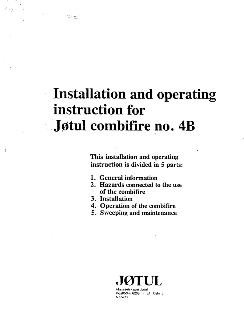 Imagen de la primera página del manual del dispositivo Combifire 4B