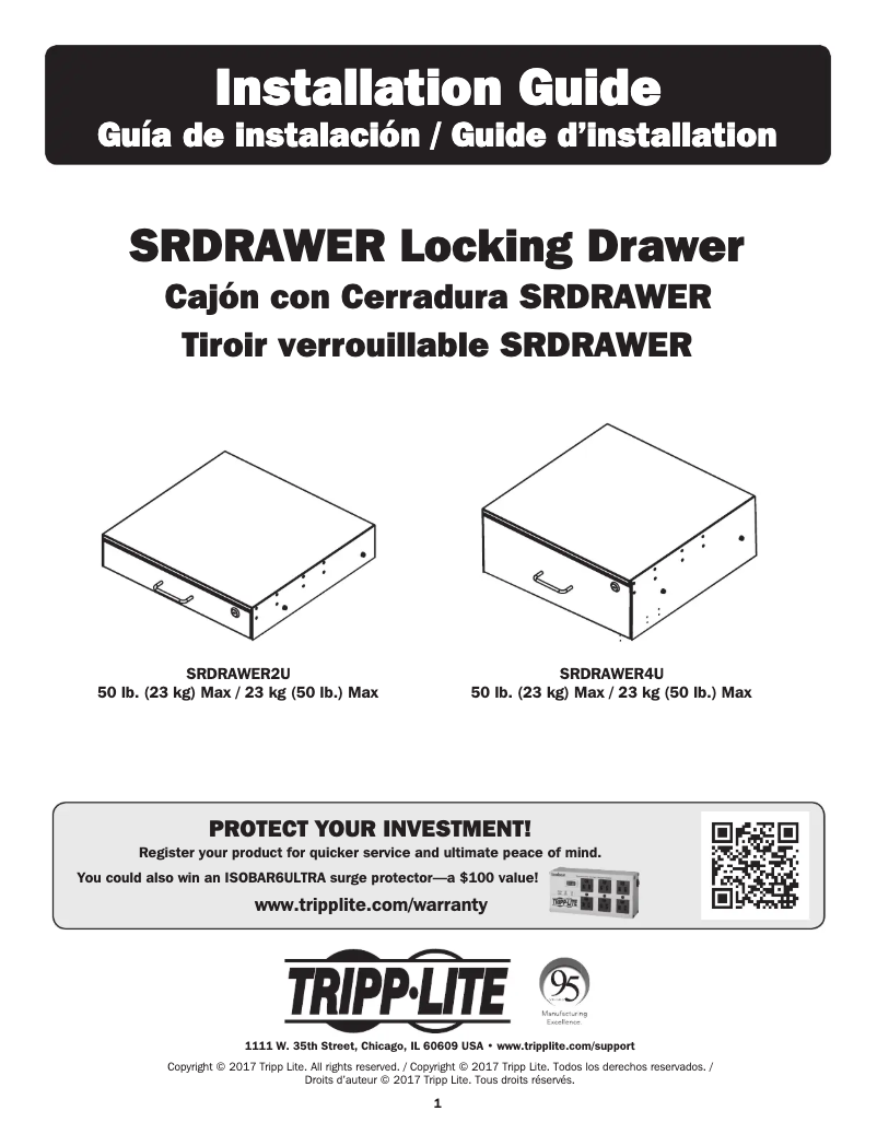 Imagen de la primera página del manual del dispositivo SRDRAWER4U