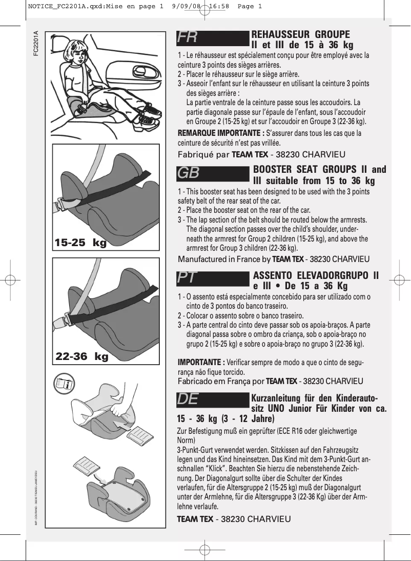 Imagen de la primera página del manual del dispositivo First Topo Comfort