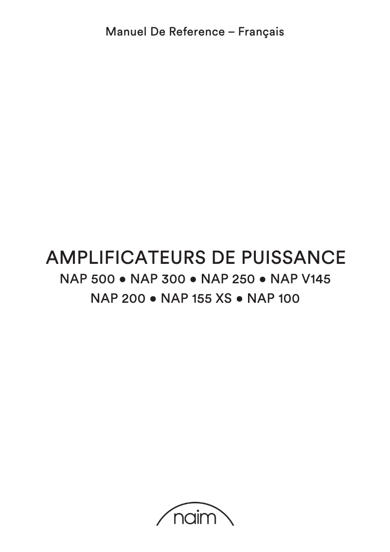 Página 1 del manual Folleto Naim NAP 500