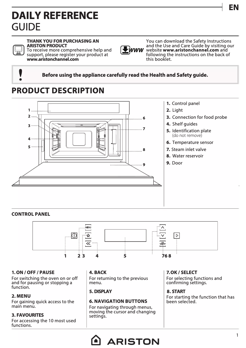 Imagen de la primera página del manual del dispositivo MS798IXA