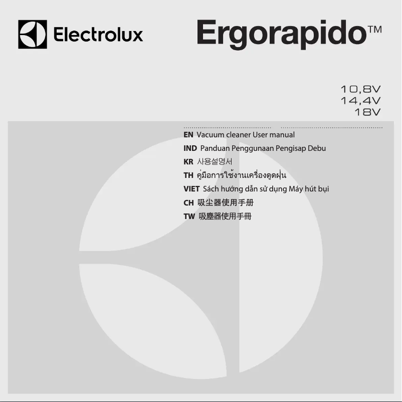 Imagen de la primera página del manual del dispositivo Ergorapido ZB3104