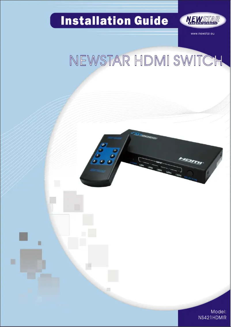 Página 1 del manual Manual de usuario Newstar HDMI Switch