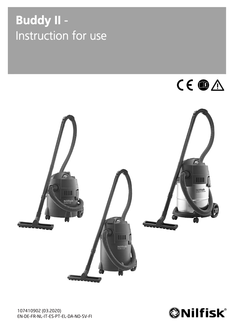 Página 1 del manual Manual de usuario Nilfisk Multi II 22 T