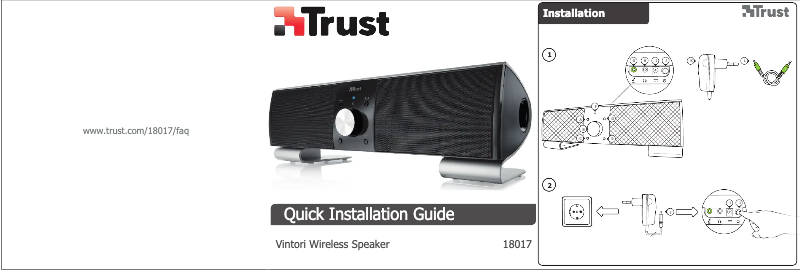Imagen de la primera página del manual del dispositivo Vintori Wireless Speaker 18017