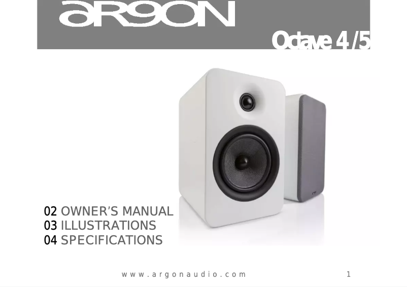 Página nº 1 - Manual de usuario Argon Octave 5