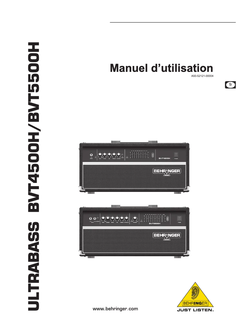 Imagen de la primera página del manual del dispositivo Ultrabass BVT5500H