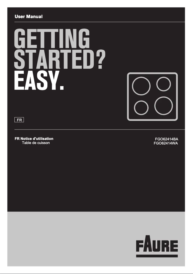 Página 1 del manual Manual de usuario Faure FGO62414WA
