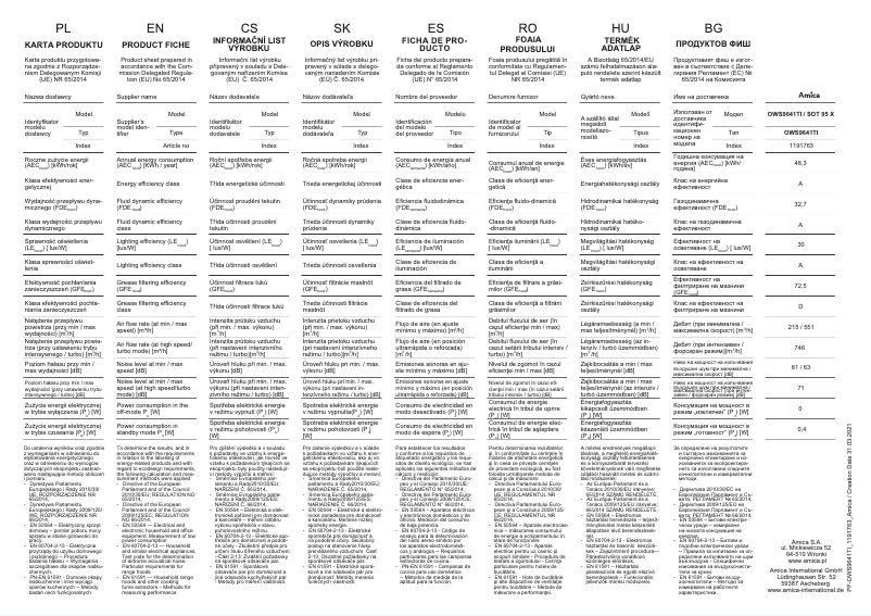 Imagen de la primera página del manual del dispositivo OWS9641TI