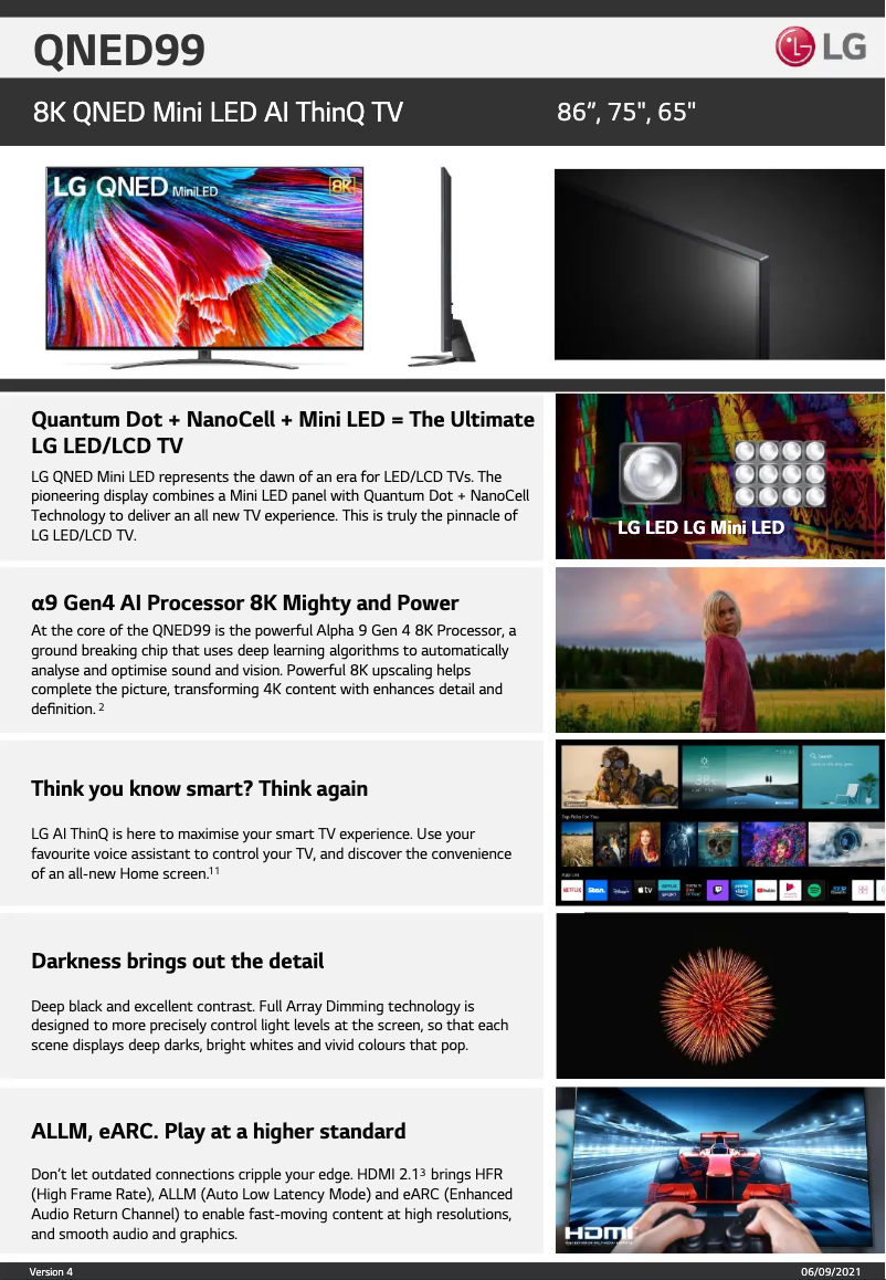 Imagen de la primera página del manual del dispositivo 75QNED99TPB