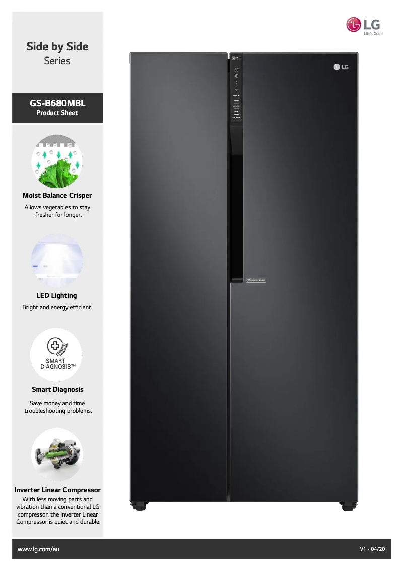 Imagen de la primera página del manual del dispositivo GS-B680MBL