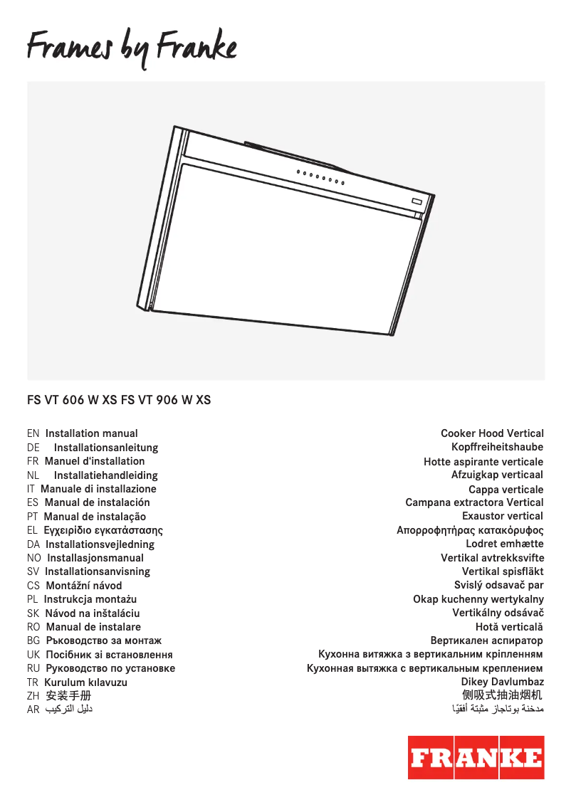 Imagen de la primera página del manual del dispositivo FS VT 906 W XS