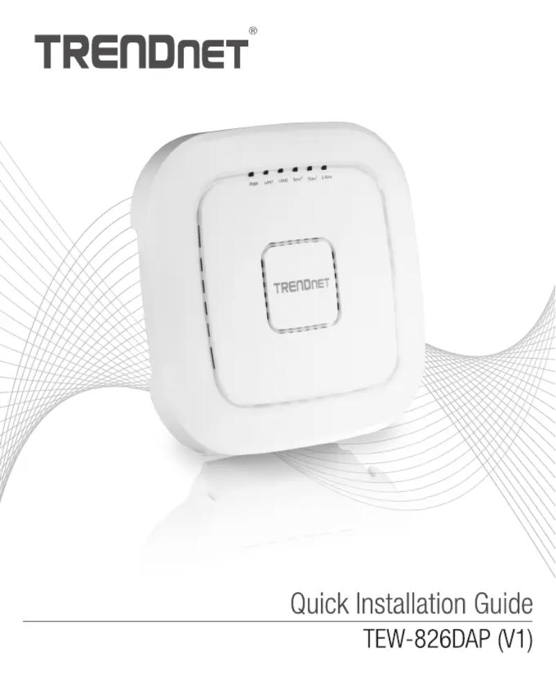 Página nº 1 - Manual de usuario TRENDnet TEW-826DAP