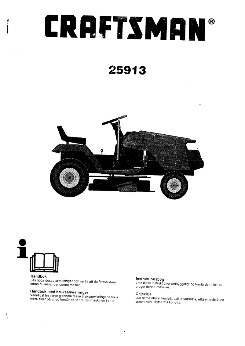 Página 1 del manual Manual de usuario Craftsman 25913