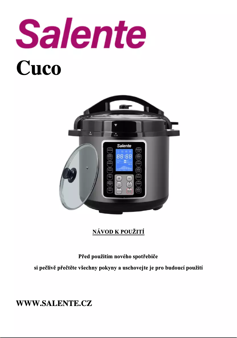 Imagen de la primera página del manual del dispositivo Cuco