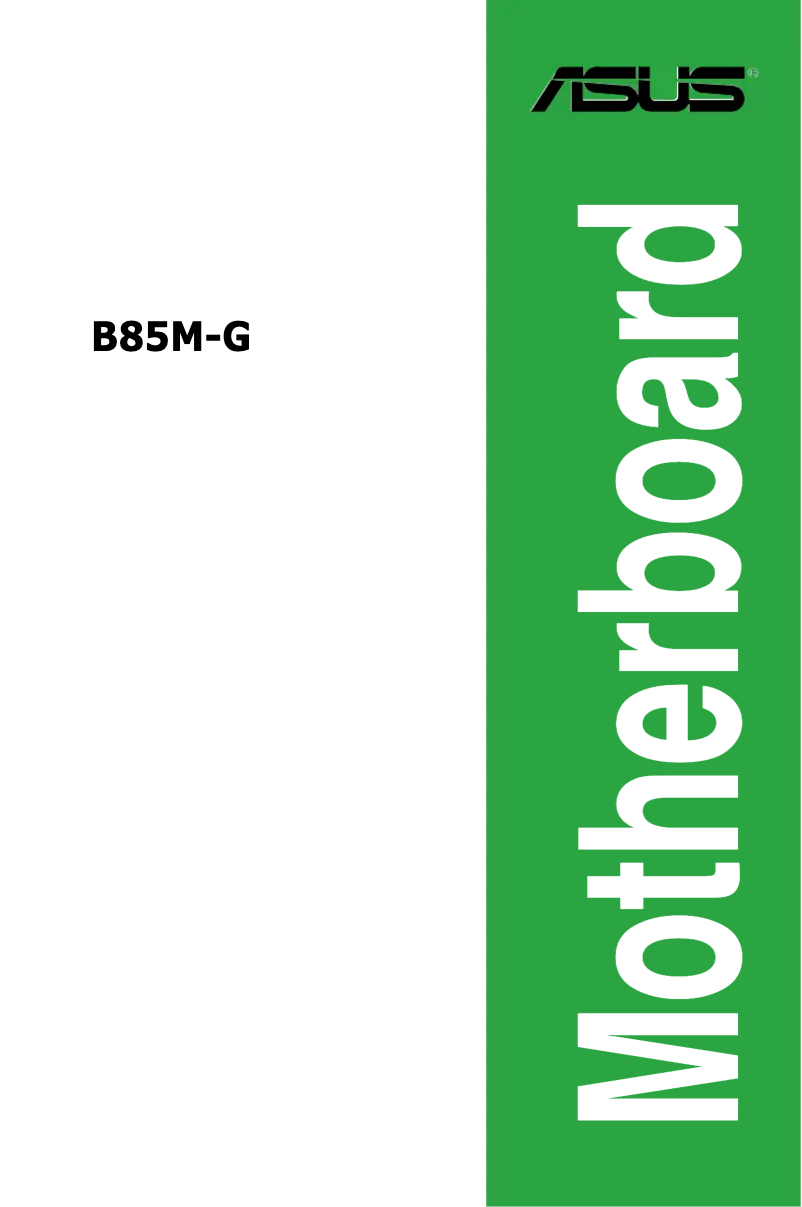 Imagen de la primera página del manual del dispositivo B85M-G