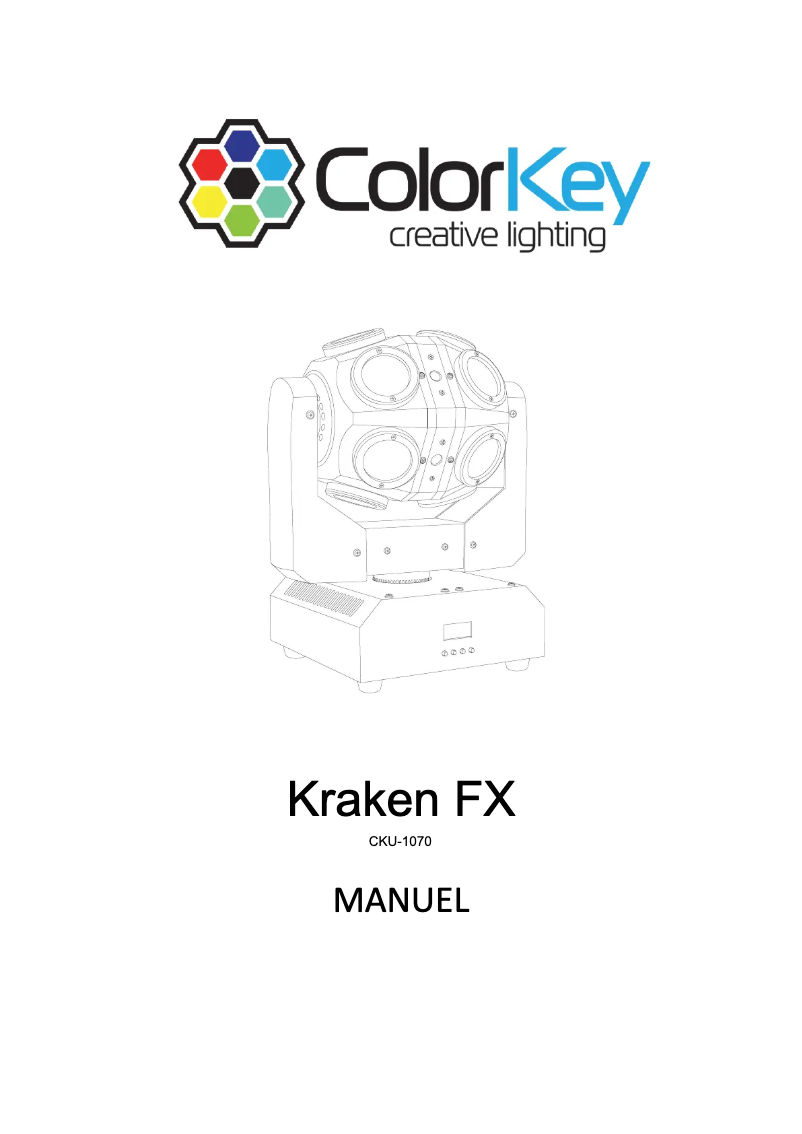 Página 1 del manual Manual de usuario ColorKey Kraken FX