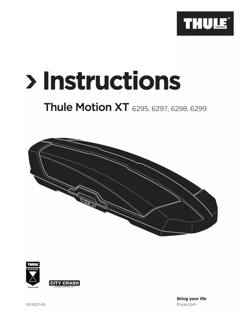 Página nº 1 - Manual de usuario Thule Motion XT L