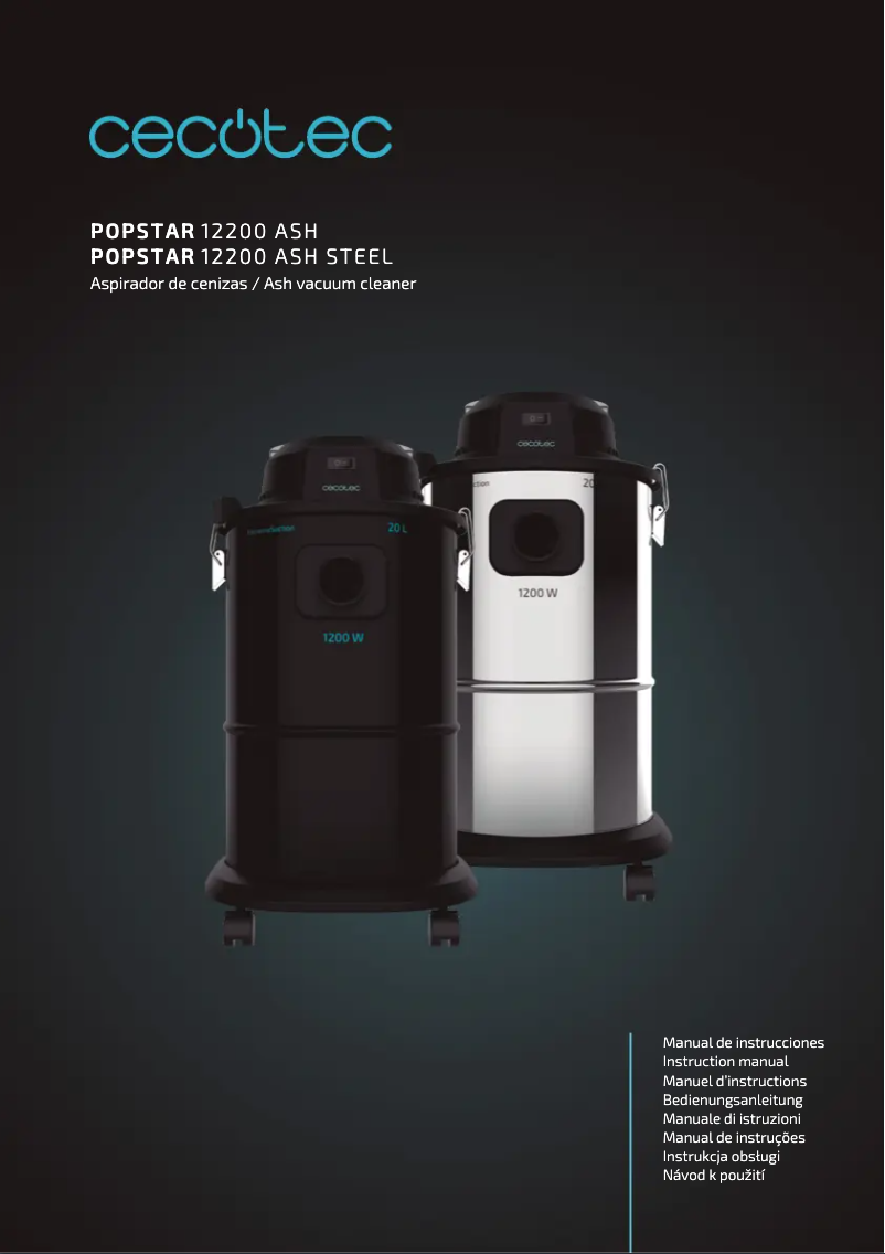 Imagen de la primera página del manual del dispositivo Conga PopStar 10180 Ash