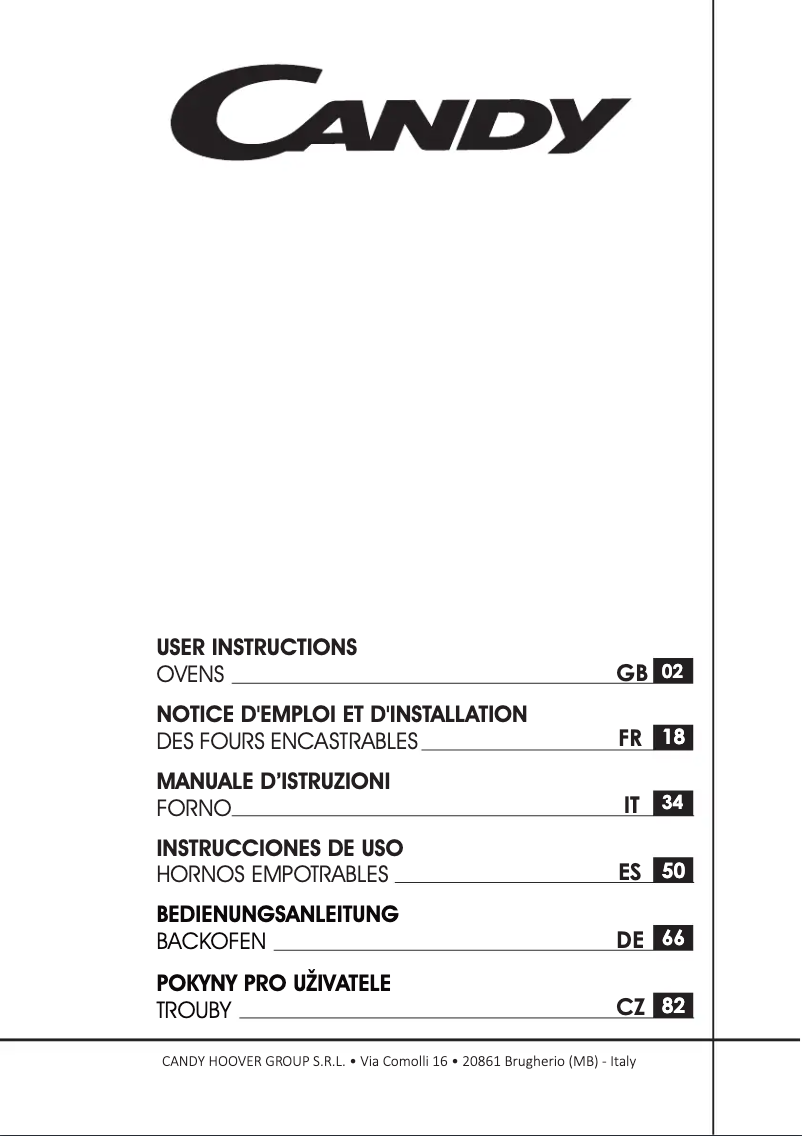 Imagen de la primera página del manual del dispositivo FCE828VX WIFI/E