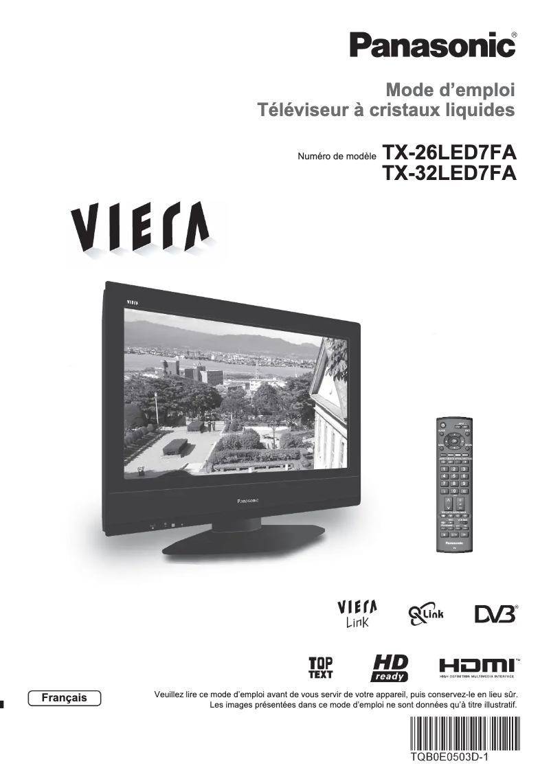 Página nº 1 - Manual de usuario Panasonic Viera TX-32LED7FA