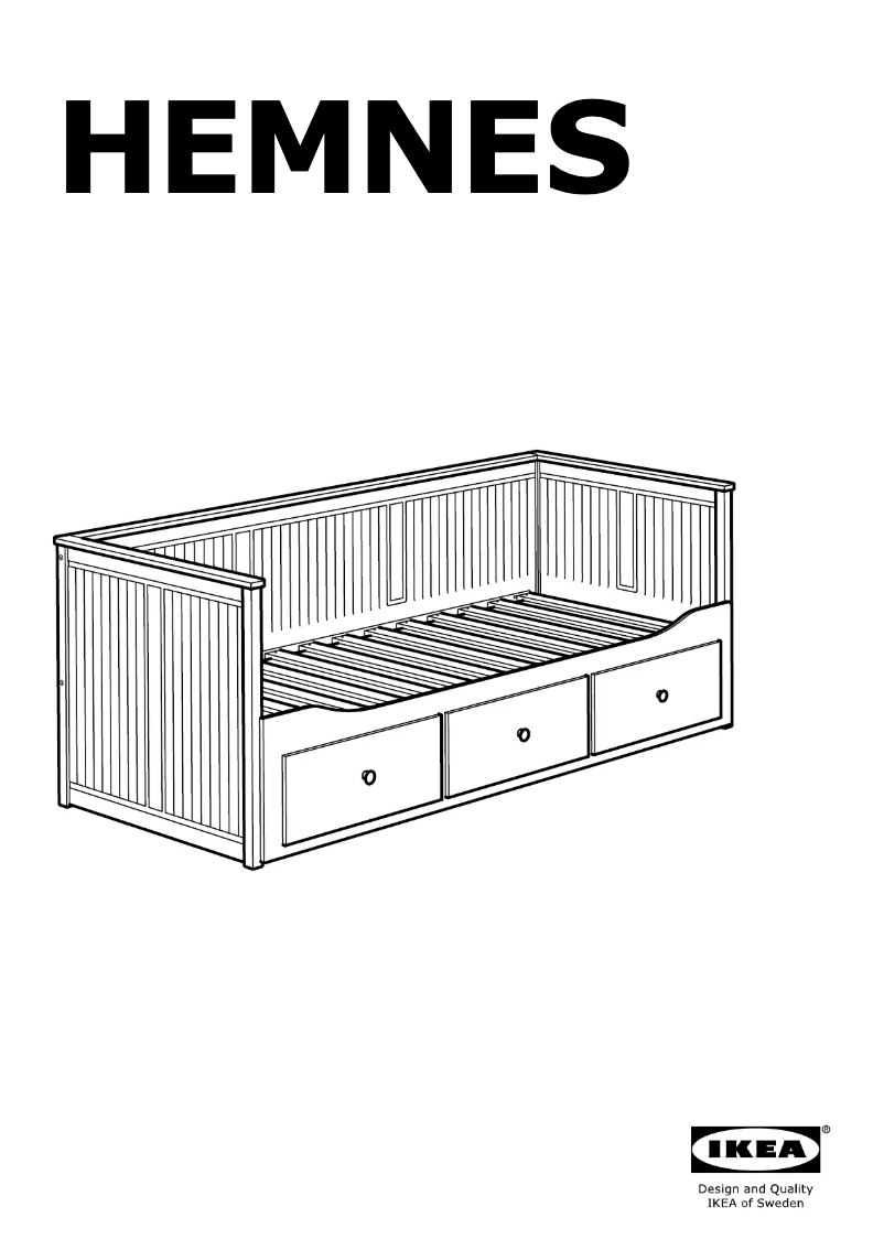 Página 1 del manual Manual de usuario Ikea HEMNES 605.838.44