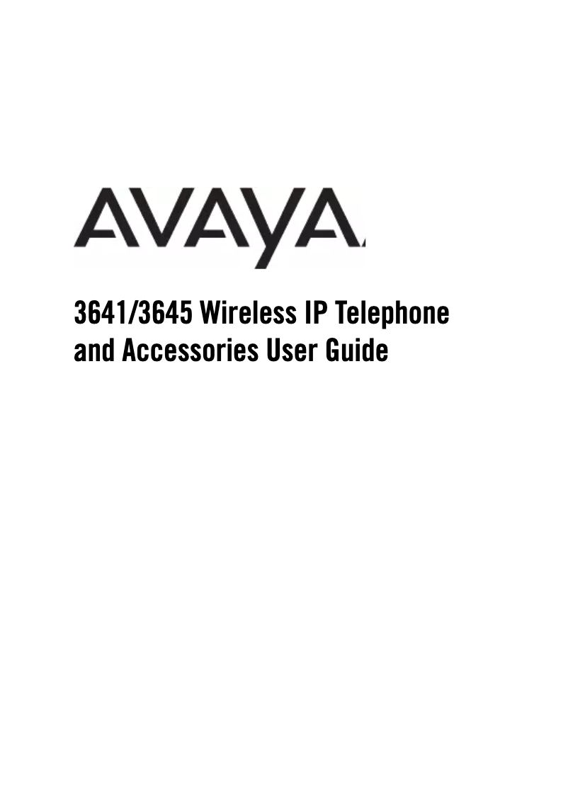 Imagen de la primera página del manual del dispositivo 3641