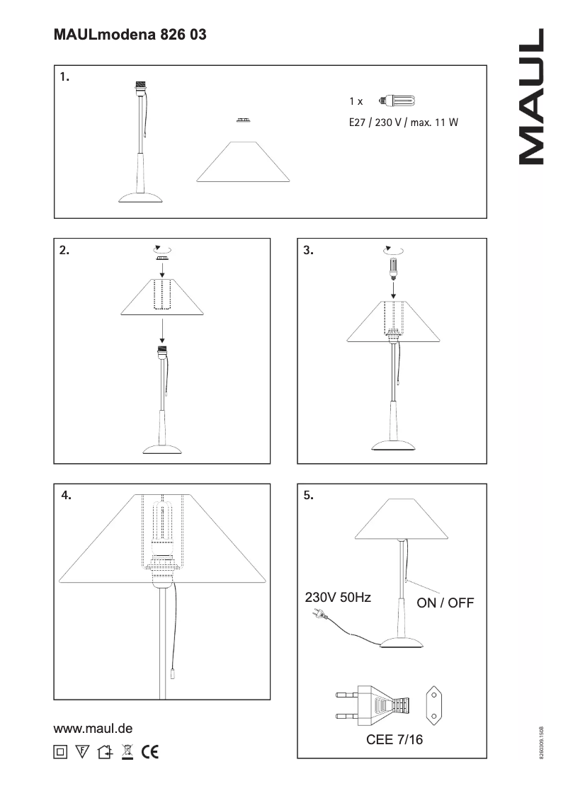 Página 1 del manual Manual de usuario MAUL Modena