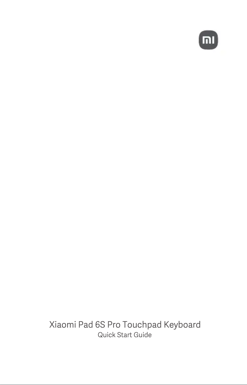 Imagen de la primera página del manual del dispositivo Pad 6S Pro Touchpad Keyboard