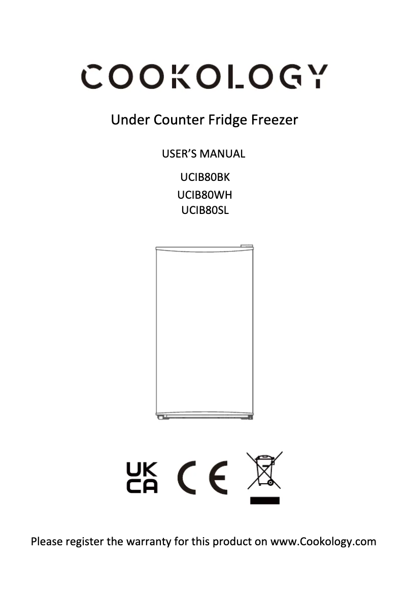 Imagen de la primera página del manual del dispositivo UCIB80BK