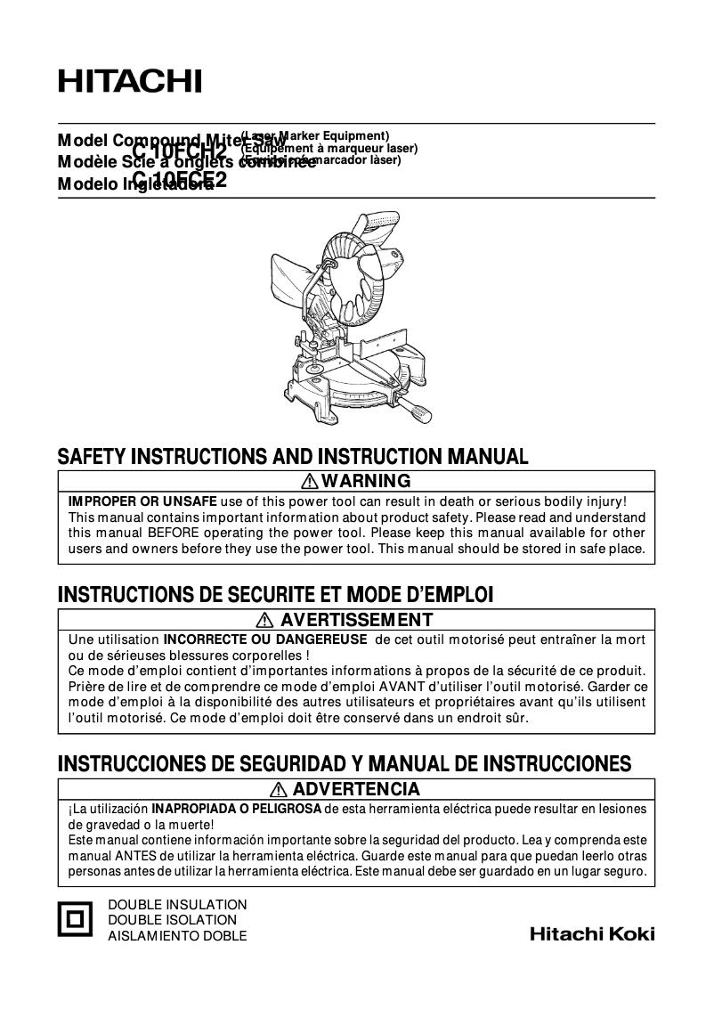 Página nº 1 - Manual de usuario Hitachi C 10FCH2