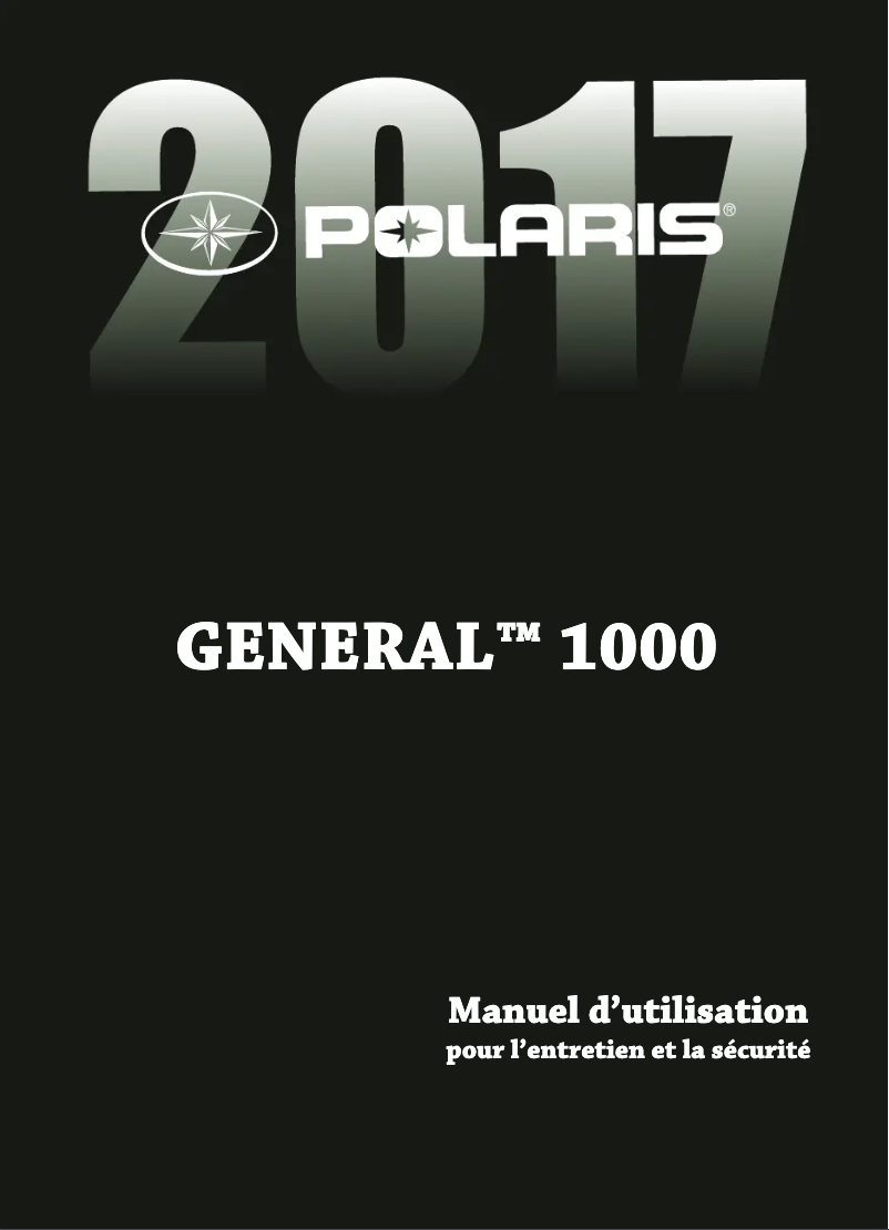 Página 1 del manual Manual de usuario Polaris General 1000 (2017)