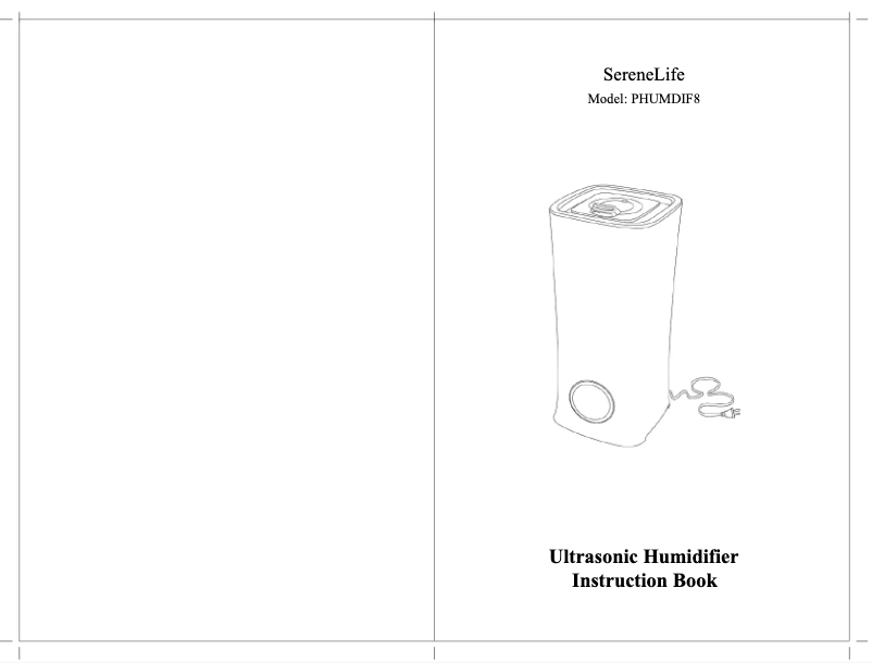 Página nº 1 - Manual de usuario SereneLife PHUMDIF8